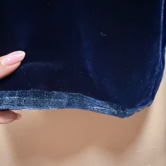 Liz Claiborne Velvet Jumpsuit Petite Blue 10 - Picture 7 of 7